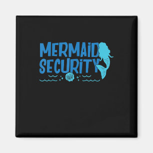 Meerjungfrau Sicherheit - Funny Swimming Geschenk Magnet
