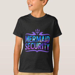 Meerjungfrau-Sicherheit Lustiger Vater Vater-Tocht T-Shirt
