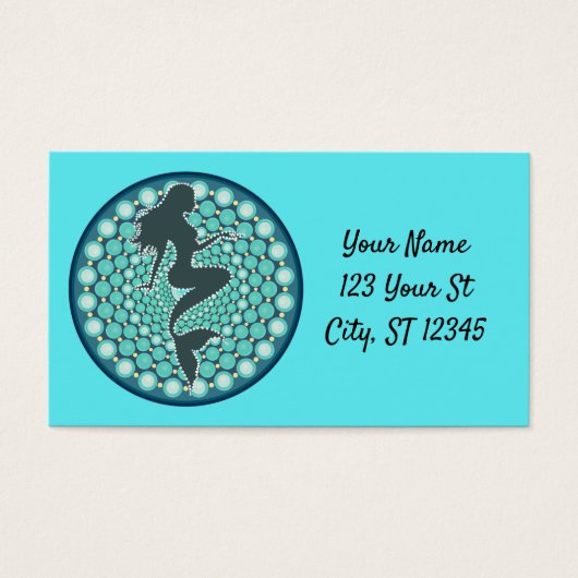 Meerjungfrau-Silhouette in Blasen Thunder_Cove (Vorderseite)