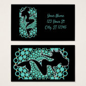 Meerjungfrau-Silhouette in Blasen Thunder_Cove (Vorne & Hinten)