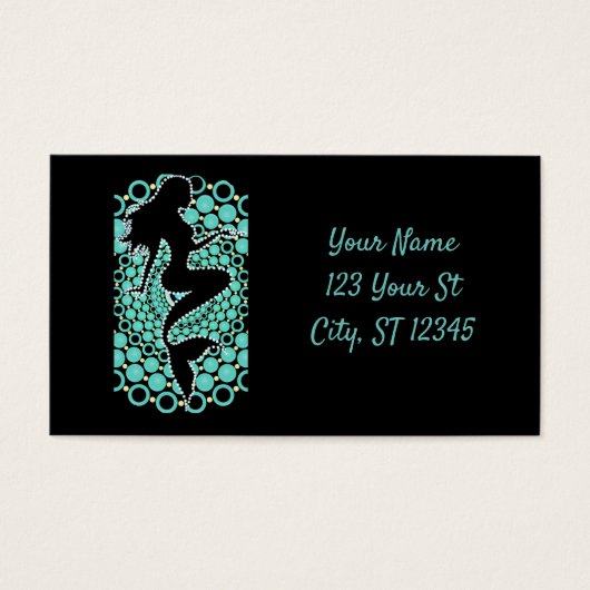 Meerjungfrau-Silhouette in Blasen Thunder_Cove (Vorderseite)