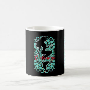 Meerjungfrau-Silhouette in Blasen Thunder_Cove Kaffeetasse