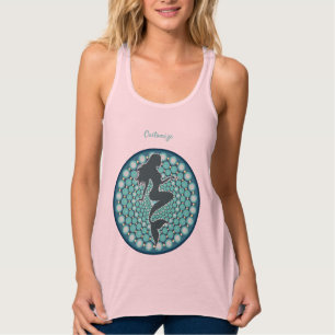 Meerjungfrau Silhouette in Blasen Thunder_Cove Tan Tank Top