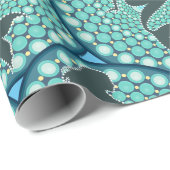 Meerjungfrau-Silhouette in Blasen Thunder_Cove Wra Geschenkpapier (Rolleneckpunkt)