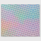 Meerjungfrau-Skala-Glitzer-Regenbogen unter dem Geschenkpapier (Flach)