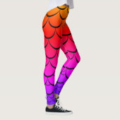 Meerjungfrau-Skala Leggings des Sonnenuntergangs (Rechts)