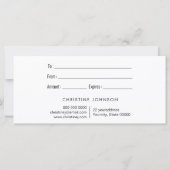 Meerjungfrau skaliert ein Geschenk für Ihre Karte (Rückseite)