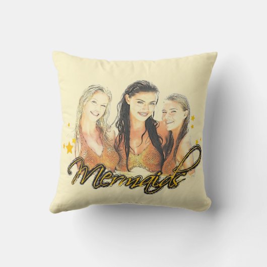 Meerjungfrau-Skizze Kissen (Rückseite)