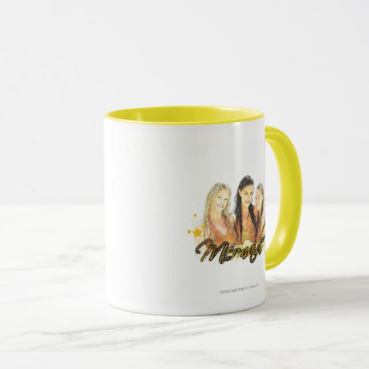 Meerjungfrau-Skizze Tasse (VorderseiteRechts)