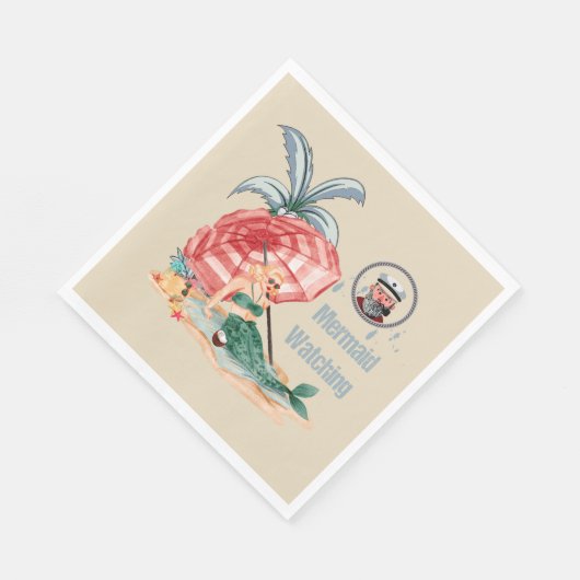 Meerjungfrau - Sommer am Strand Wassersport Serviette (Ecke)