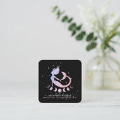 Meerjungfrau-spirituelles Tarot mit Zodiac Quadratische Visitenkarte (Stehend Vorderseite)