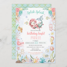 Meerjungfrau Splash unter dem Party des Meerespool