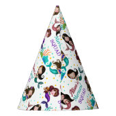 Meerjungfrau-Squad Hübsche Meerjungfrauen Partyhütchen (Rückseite)