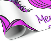 Meerjungfrau-Squad mit hellrosa Meerjungfrau-Schwa Geschenkpapier (Rolleneckpunkt)