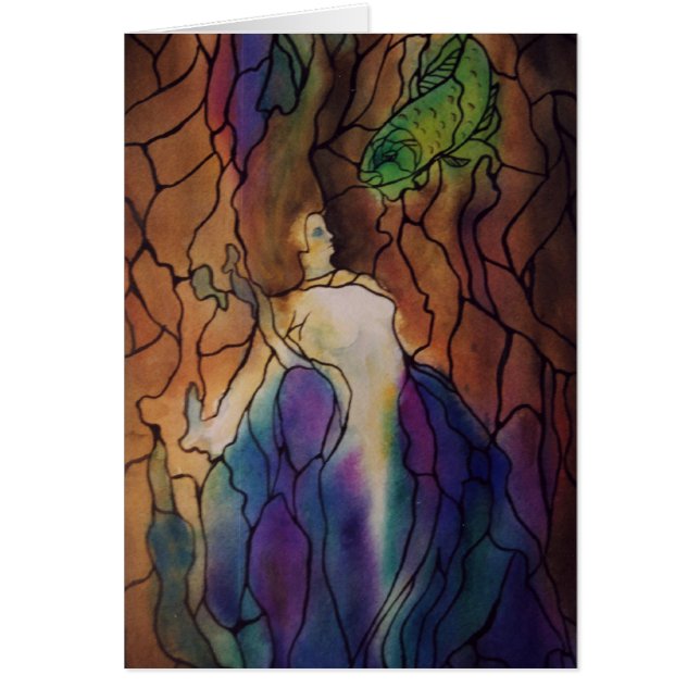 Meerjungfrau stainglass (Vorne)