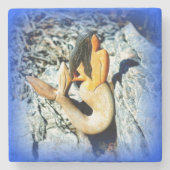 Meerjungfrau Steinuntersetzer (Vorderseite)