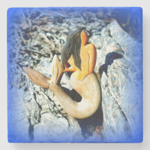 Meerjungfrau Steinuntersetzer