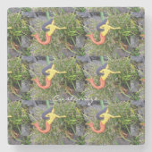 Meerjungfrau Steinuntersetzer (Vorderseite)