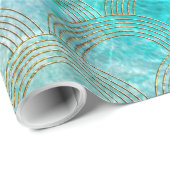 Meerjungfrau stuft Strand-Sommer-Wasser-Seespaß Geschenkpapier (Rolleneckpunkt)