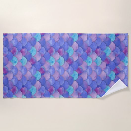 Meerjungfrau stuft vibrierendes WC multi 4 ein Strandtuch (Vorderseite)