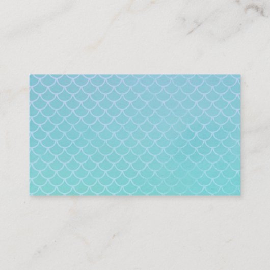 Meerjungfrau stuft Visitenkarte ein (Rückseite)
