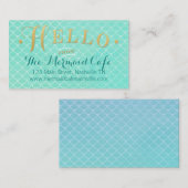 Meerjungfrau stuft Visitenkarte ein (Vorne/Hinten)