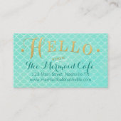 Meerjungfrau stuft Visitenkarte ein (Vorderseite)