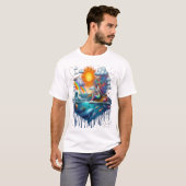 Meerjungfrau Surreal Unterbewusstsein Sun-Kissed M T-Shirt (Vorne ganz)