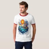 Meerjungfrau Surreal Unterbewusstsein Sun-Kissed M T-Shirt (Vorne ganz)