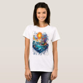 Meerjungfrau Surreal Unterbewusstsein Sun-Kissed M T-Shirt (Vorne ganz)