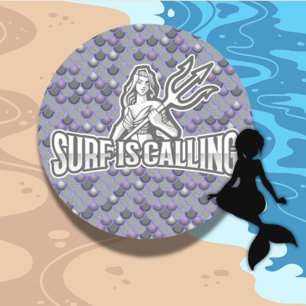 Meerjungfrau Süß Grau Klassischer Rund Sticker