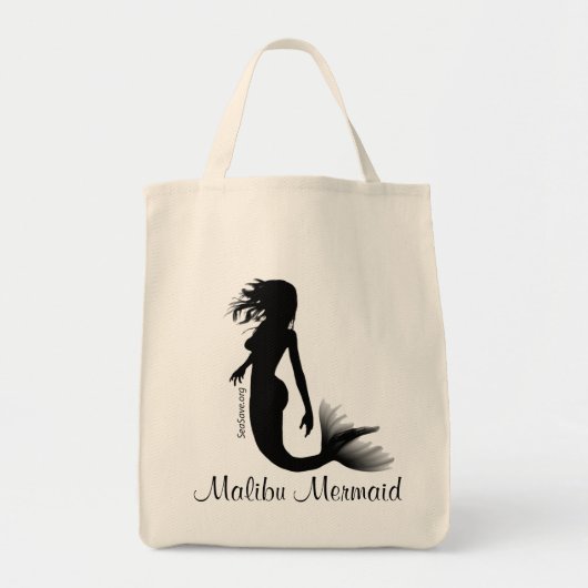 Meerjungfrau-Taschen-Taschen-Weiß Tragetasche (Vorne)
