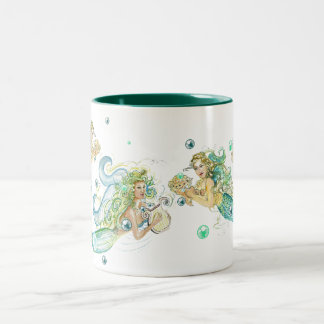 Meerjungfrau-Tasse Zweifarbige Tasse
