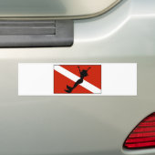 Meerjungfrau-Taucher-Flagge Autoaufkleber (Auf Auto)
