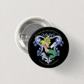 Meerjungfrau-Taverne (Farbe) Button (Vorne & Hinten)