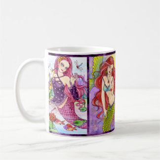 Meerjungfrau-Tee-Kaffee-Tasse durch Ann Howard Kaffeetasse
