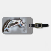 Meerjungfrau Thunder_Cove Grau Gepäckanhänger (Vorderseite horizontal)