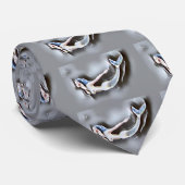 Meerjungfrau Thunder_Cove Grau Krawatte (Gerollt)