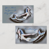 Meerjungfrau Thunder_Cove Grau Visitenkarte (Vorne/Hinten)