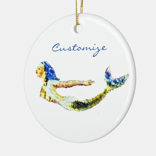 Meerjungfrau Thunder_Cove Keramik Ornament (Links)