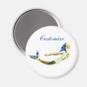 Meerjungfrau Thunder_Cove Magnet (Vorderseite/Rückseite)