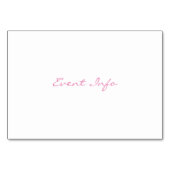 Meerjungfrau Tischnummer (Rückseite)