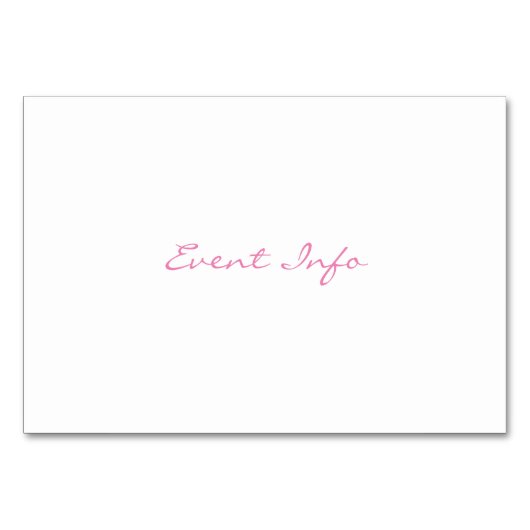 Meerjungfrau Tischnummer (Rückseite)