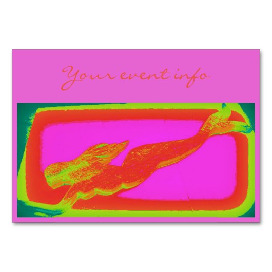 Meerjungfrau Tischnummer (Vorderseite)