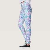MEERJUNGFRAU TRÄUMT Aquarell Boho Leggings (Links)