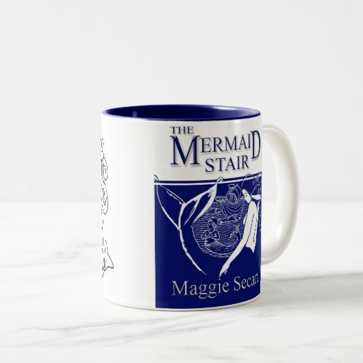 Meerjungfrau-Treppen-Tasse Zweifarbige Tasse (VorderseiteRechts)
