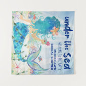 Meerjungfrau-Tropische Ozean-Foto Hintergrund Tape Wandteppich (Vorderseite (Horizontal))