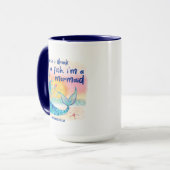 Meerjungfrau Tropischer Strand Farbe Tasse (Vorderseite Links)