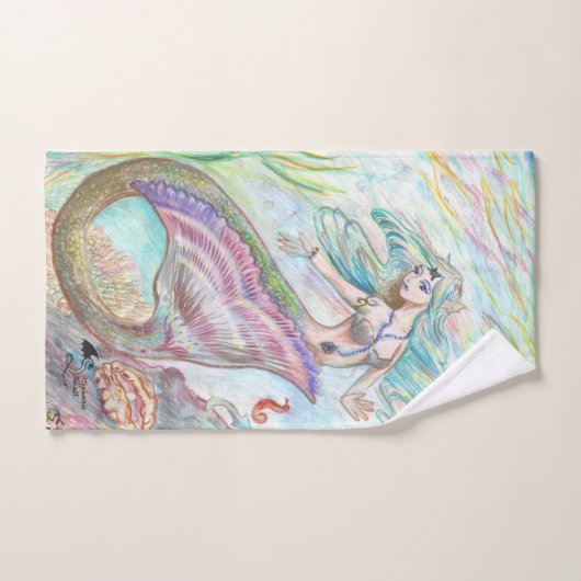 Meerjungfrau-Tuch-Set Badhandtuch Set (Handtuch)