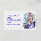 Meerjungfrau-u. Drache-Visitenkarte Visitenkarte (Rückseite)